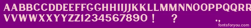 Lancaste Serif Demo Font – Pink Fonts on Purple Background