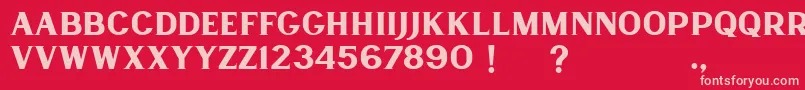 Lancaste Serif Demo Font – Pink Fonts on Red Background