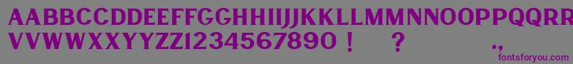 Lancaste Serif Demo Font – Purple Fonts on Gray Background