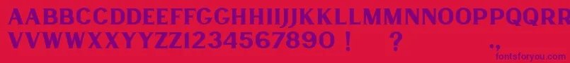 Lancaste Serif Demo Font – Purple Fonts on Red Background