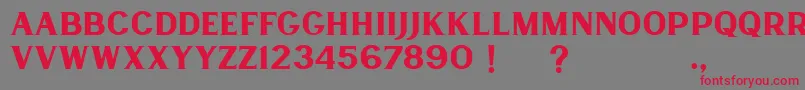 Lancaste Serif Demo Font – Red Fonts on Gray Background