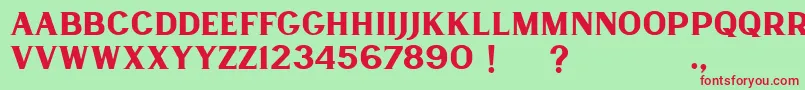 Lancaste Serif Demo Font – Red Fonts on Green Background