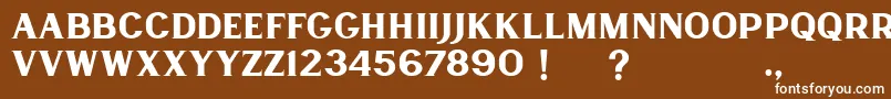 Lancaste Serif Demo Font – White Fonts on Brown Background
