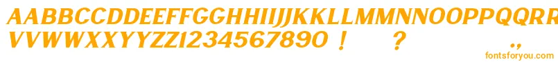 Lancaste Serif Slant Demo-Schriftart – Orangefarbene Schriften