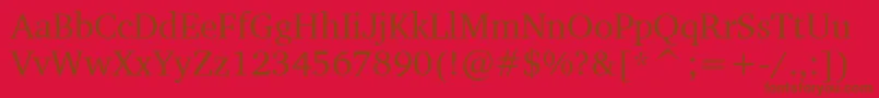 En savoir plus sur la police CharterBt Police CharterBt – polices brunes sur fond rouge