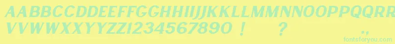 En savoir plus sur la police Lancaste Serif Slant Demo Police Lancaste Serif Slant Demo – polices vertes sur fond jaune