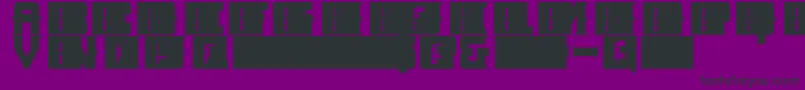 LANDMINE Font – Black Fonts on Purple Background