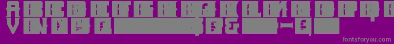 Police LANDMINE – polices grises sur fond violet