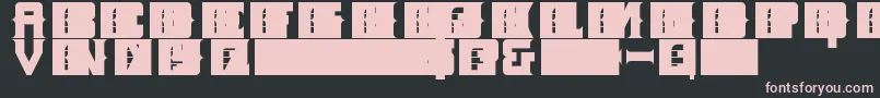 LANDMINE Font – Pink Fonts on Black Background