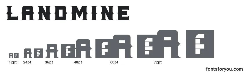 LANDMINE Font Sizes