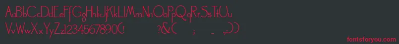 Landsdowne Font – Red Fonts on Black Background