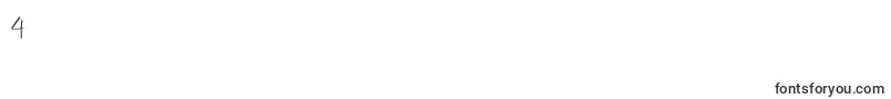 laneisha-Schriftart – Schriften für die Ziffer 4