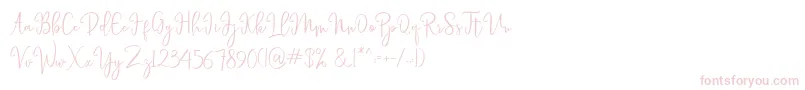 laneisha Font – Pink Fonts on White Background
