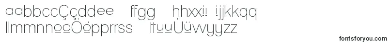 Шрифт LANEUP   – азербайджанские шрифты