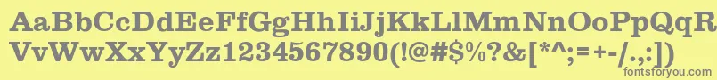 SaintClair Font – Gray Fonts on Yellow Background