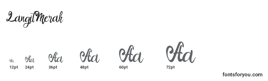 LangitMerah Font Sizes