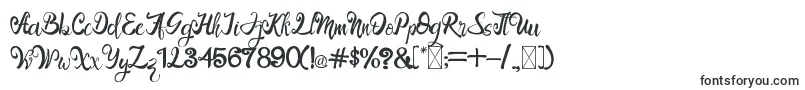 LangitMerah-fontti – Allekirjoitusfontit