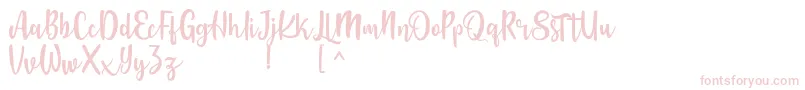 Langrish Script Font – Pink Fonts on White Background