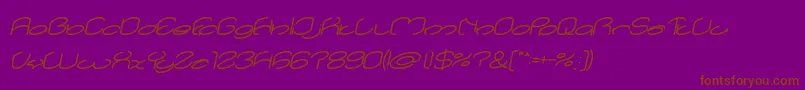 fuente lanitta Bold Italic – Fuentes Marrones Sobre Fondo Morado