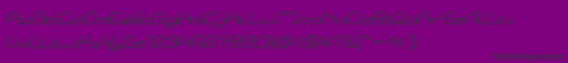 Police lanitta Bold – polices noires sur fond violet