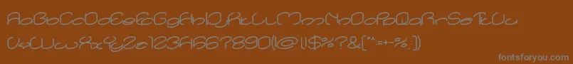 Шрифт lanitta Bold – серые шрифты на коричневом фоне