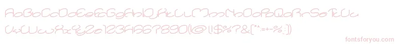 lanitta Bold Font – Pink Fonts on White Background
