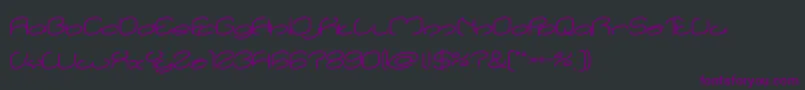 Шрифт lanitta Bold – фиолетовые шрифты на чёрном фоне