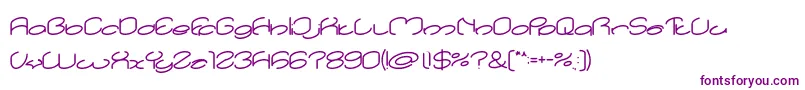 lanitta Bold-fontti – violetit fontit