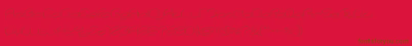 lanitta Hollow-fontti – ruskeat fontit punaisella taustalla