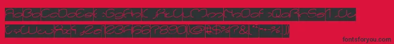 lanitta Inverse Font – Black Fonts on Red Background