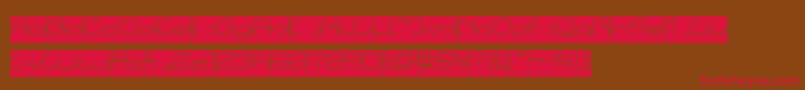 lanitta Inverse Font – Red Fonts on Brown Background