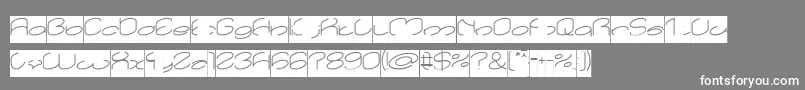 lanitta Inverse Font – White Fonts on Gray Background