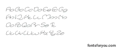 Schriftart Lanitta Italic