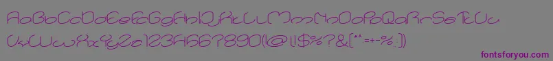lanitta light-fontti – violetit fontit harmaalla taustalla