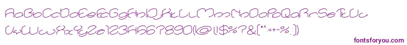 lanitta light Font – Purple Fonts on White Background
