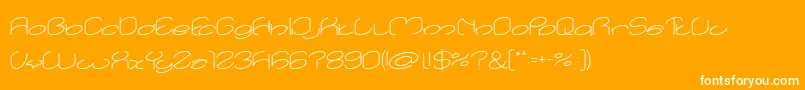 lanitta light Font – White Fonts on Orange Background