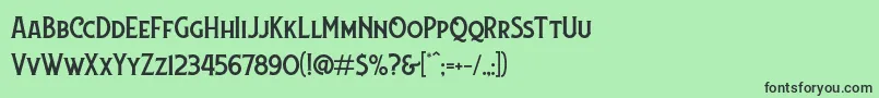 Lansdowne DEMO Font – Black Fonts on Green Background