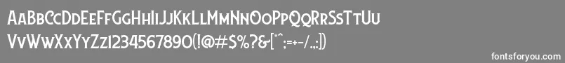 Lansdowne DEMO Font – White Fonts on Gray Background