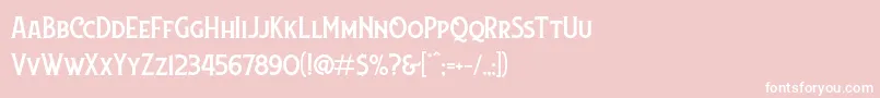 Lansdowne DEMO Font – White Fonts on Pink Background