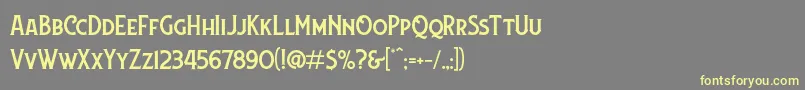 Lansdowne DEMO Font – Yellow Fonts on Gray Background