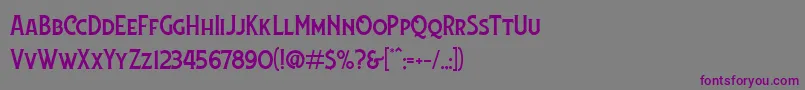 Шрифт Lansdowne DEMO – фиолетовые шрифты на сером фоне
