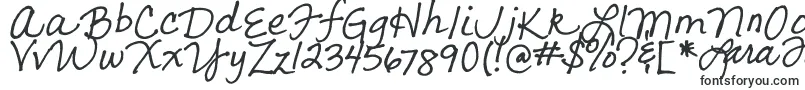 Lara s Letters-fontti – Käsinkirjoitetut fontit