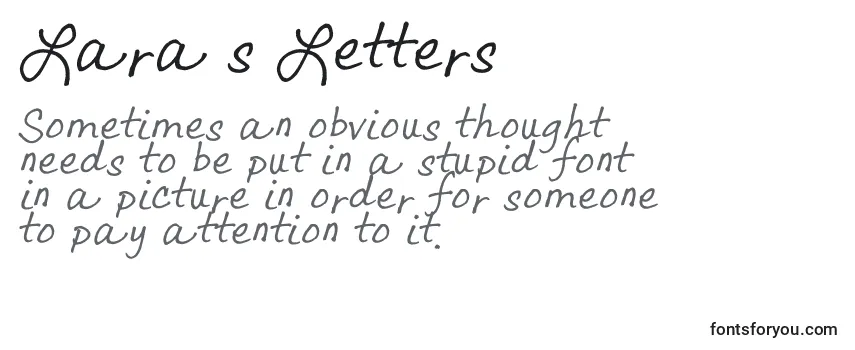 Шрифт Lara s Letters