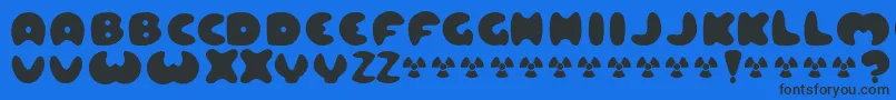 LARD    Font – Black Fonts on Blue Background