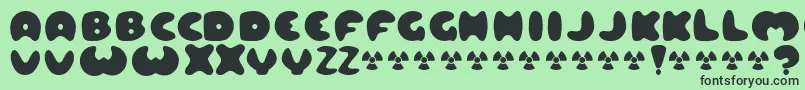 LARD    Font – Black Fonts on Green Background