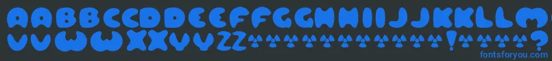 LARD    Font – Blue Fonts on Black Background