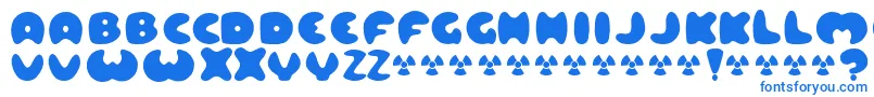 LARD    Font – Blue Fonts on White Background