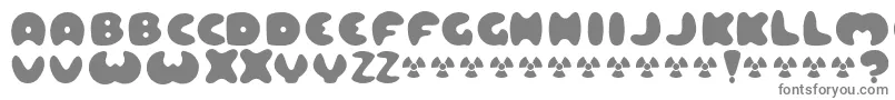 LARD   -fontti – harmaat kirjasimet valkoisella taustalla