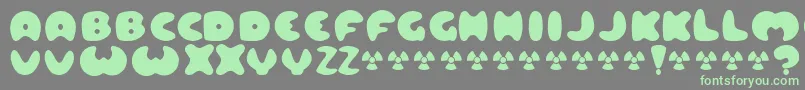 LARD    Font – Green Fonts on Gray Background
