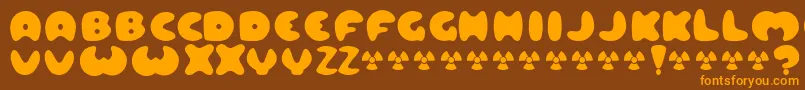 LARD    Font – Orange Fonts on Brown Background